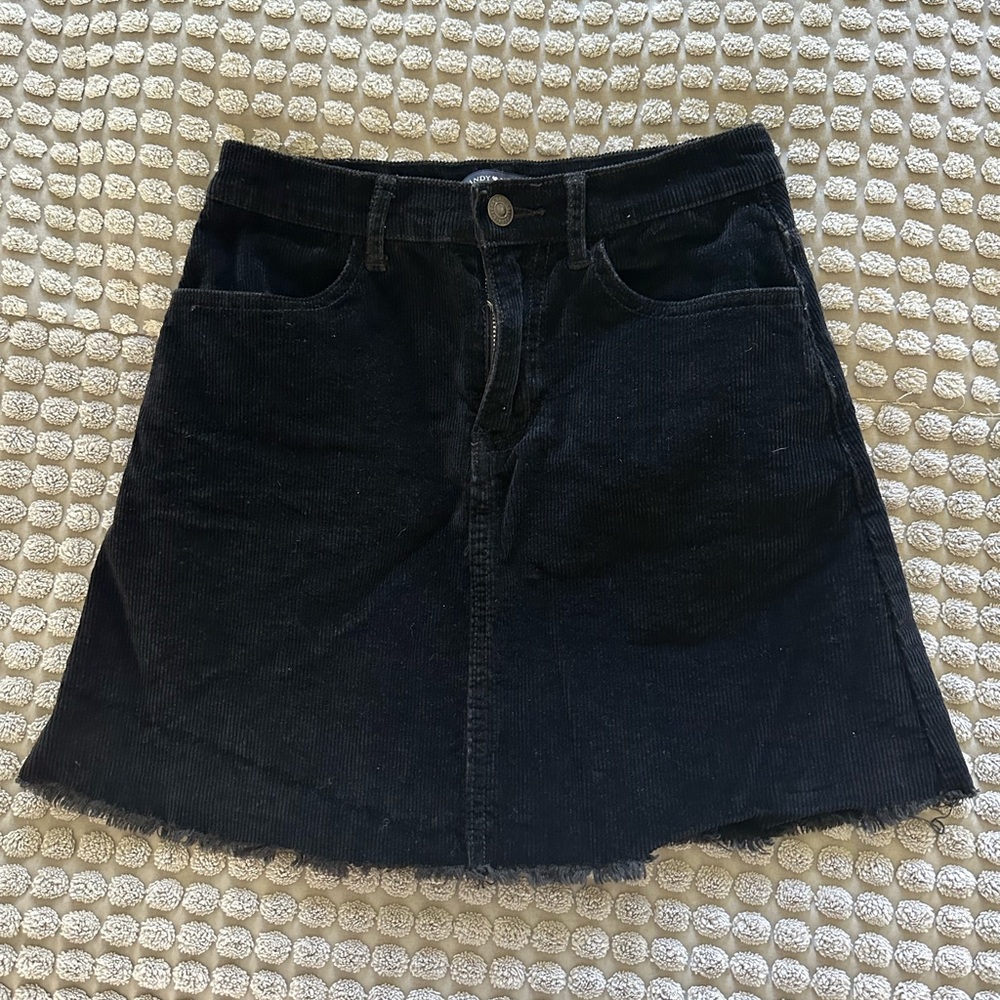 Corduroy mini skirt